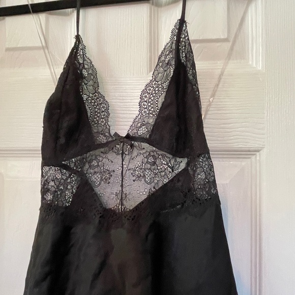 Black Victoria’s Secret lace and satin slip - Picture 2 of 3